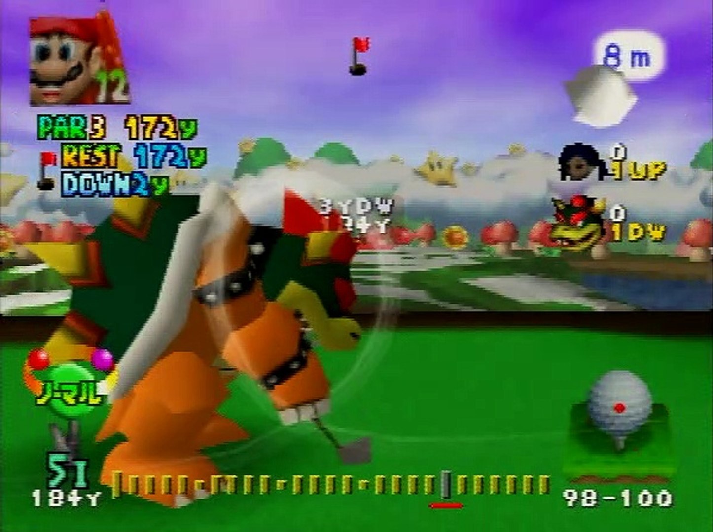 マリオゴルフ64 プラムでクッパと戦ってみた Inマリオスター 後編 動画 Dailymotion