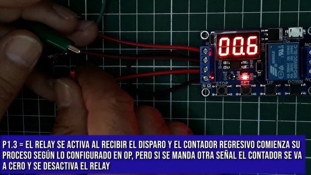 2da parte Temporizador digital programable con relay, módulo con retardo, alimentación de 6 a 30 volts compatible con arduino