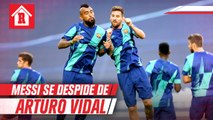 Lionel Messi se despidió de Arturo Vidal con emotivo mensaje