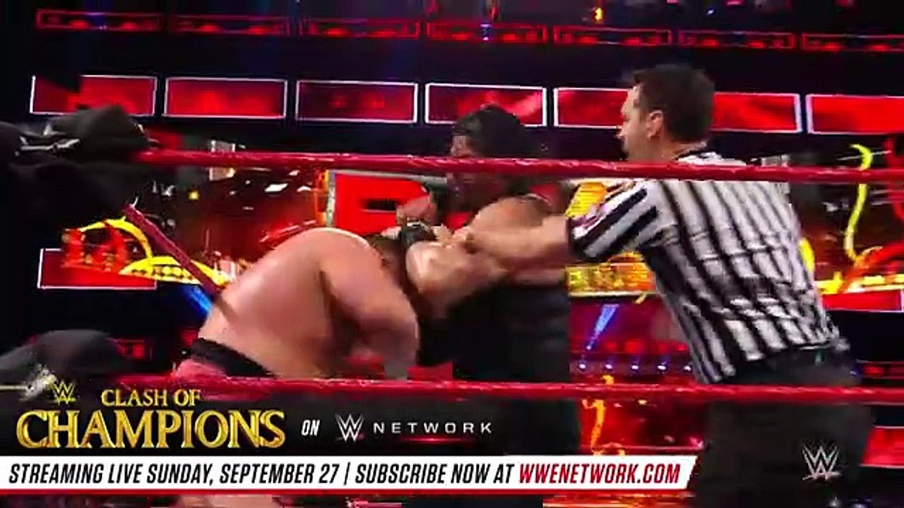 FULL MATCH - Roman Reigns vs Samoa joe - Intercontinental championship MATCH "RAW"