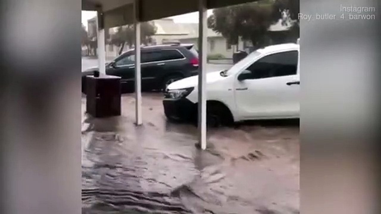 Broken Hill in NSW hit with heavy flood waters