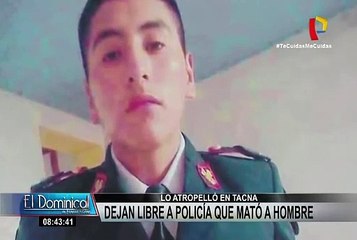 Tacna: Policía que atropelló a hombre quedó en libertad