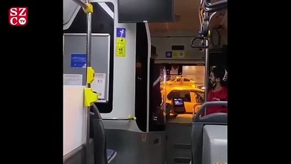 Özel Halk Otobüsü şoförü bisikletli kadın yolcuya saldırdı