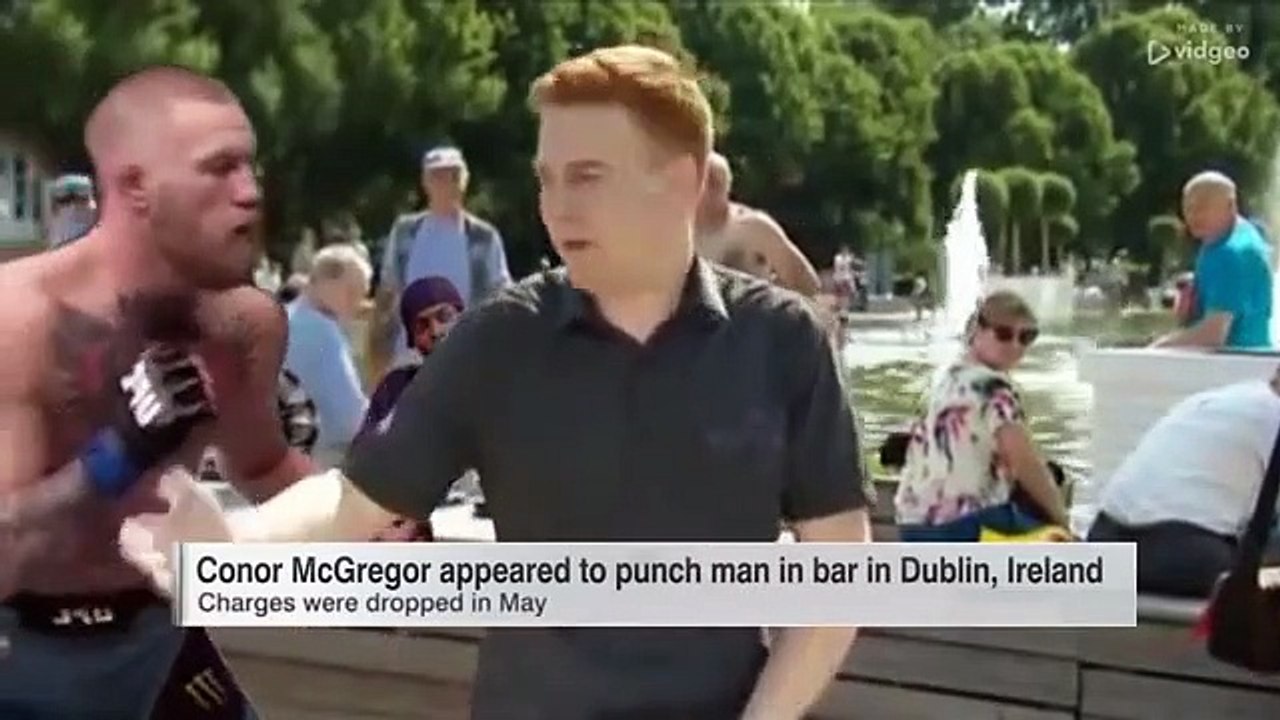 Conor McGregor frappe des gens