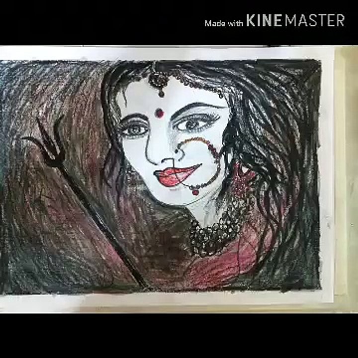 Drawing of maa Durga #Drawing #MaaDurga @Navratri