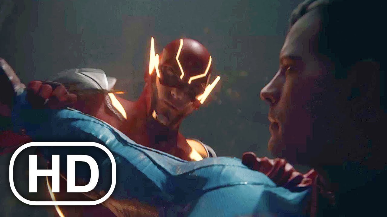 JUSTICE LEAGUE Flash Vs Future Superman Fight Scene Cinematic - Injustice 2