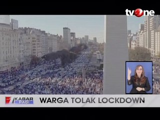 Warga Argentina Turun ke Jalan Tolak Karantina