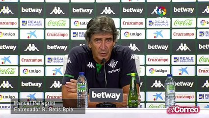 Manuel Pellegrini tras el partido frente al Valladolid