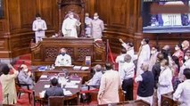 50 News: 8 Rajya Sabha MPs suspended for unruly behaviour