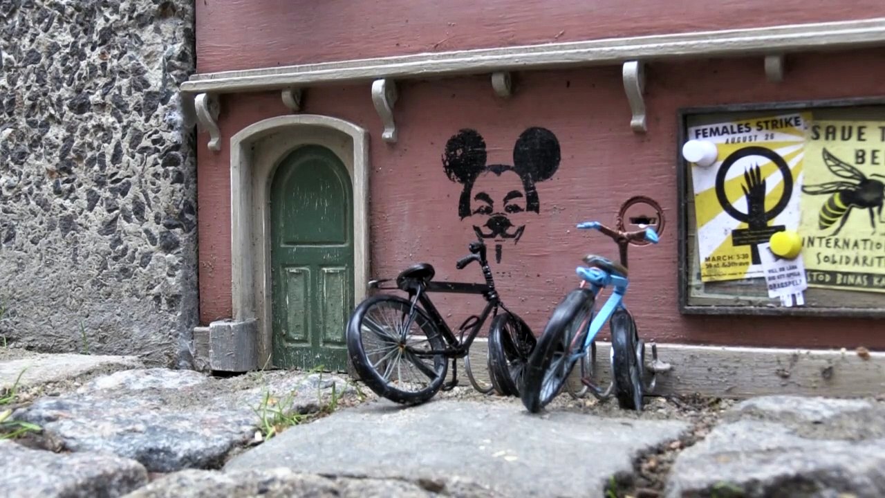 Versteckte Mini-Kunst in den Straßen von Lund