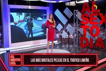 Brutales peleas en el tráfico limeño
