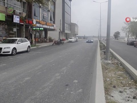 Arnavutköy’de motosiklet ile otomobil çarpıştı: 1 yaralı...Kaza anı kamerada