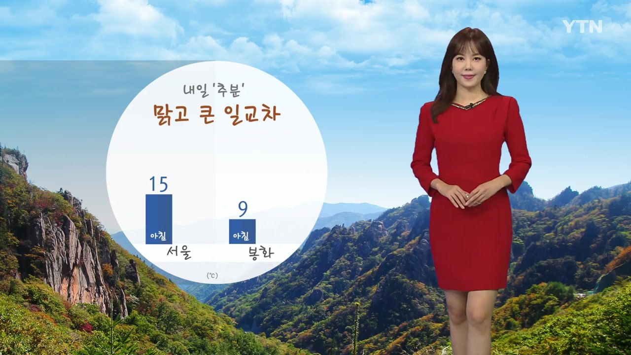 [날씨] 내일 절기 '추분'...맑고 큰 일교차 / YTN
