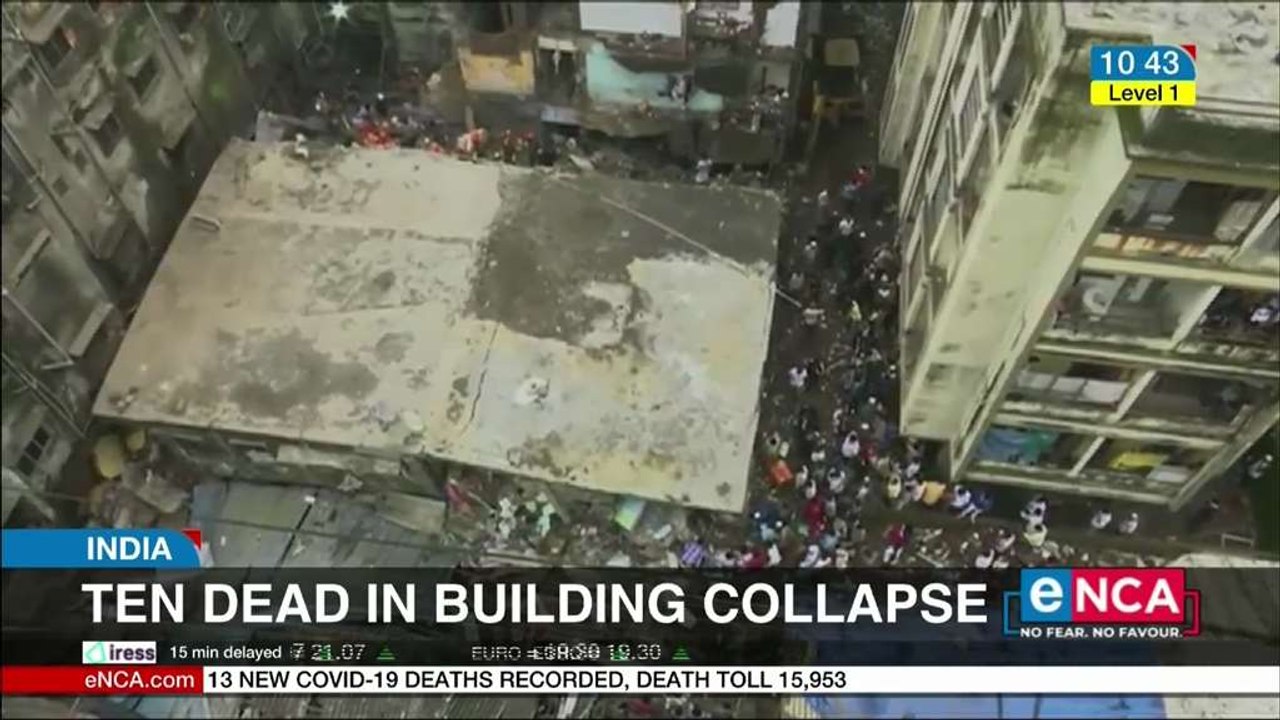 10 dead in building collapse in India
