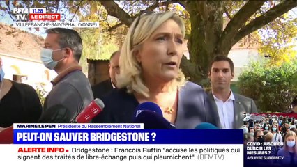 Brigestone: Marine Le Pen estime que le gouvernement est "cynique et hypocrite"