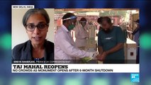 Taj Mahal reopens as India's coronavirus cases soar