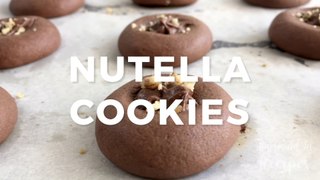 Nutella Cookies With Only 3 Ingredients!!