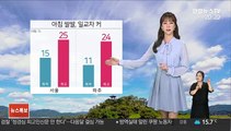 [날씨] 내일 절기 '추분', 큰 일교차…오전 동해안 빗방울