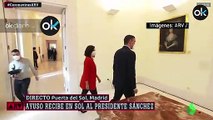 El machismo de Sánchez con Ayuso: da la espalda a la presidenta regional en la Puerta del Sol