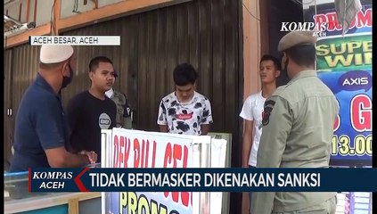 Tidak Bermasker dikenakan Sanksi