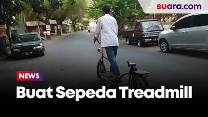 Tukang Tambal Ban Semarang Buat Sepeda Treadmill Seharga Rp40 Juta, Begini Penampakannya