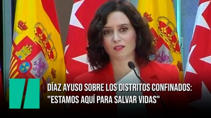 Download Video: Díaz Ayuso, sobre los distritos confinados: 