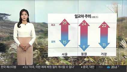 [날씨] 내일 절기 '추분'…큰 일교차 주의
