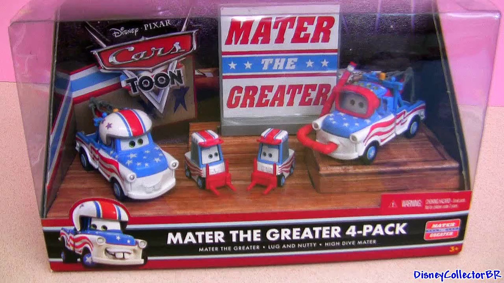 Cannonball Mater the Greater 4-pack diecast from Cars Toon Mater's tall  tales Disney Pixar - video Dailymotion