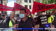 Miembros del Suntracs y trabajadores de Meco protestan  - Nex Noticias
