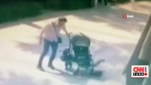 Son dakika... Bebek arabasından düşen çocuğuna şiddet uygulayan baba gözaltına alındı | Video