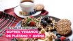 Recetas de desayunos: Gofres veganos de plátano y avena