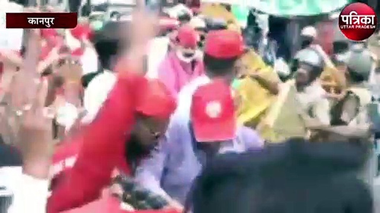 कानपुर में समाजवादी पार्टी का जोरदार हल्लाबोल