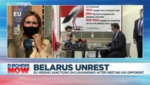 Belarus: Opposition leader Sviatlana Tsikhanouskaya tells EU to be 'brave' on sanctions