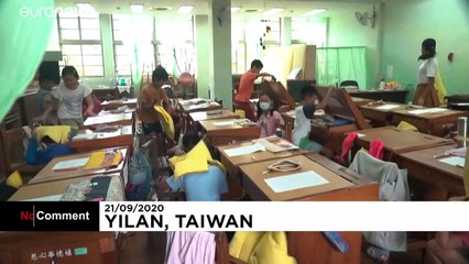 Simulation de séisme à Taïwan : exercices dans les écoles