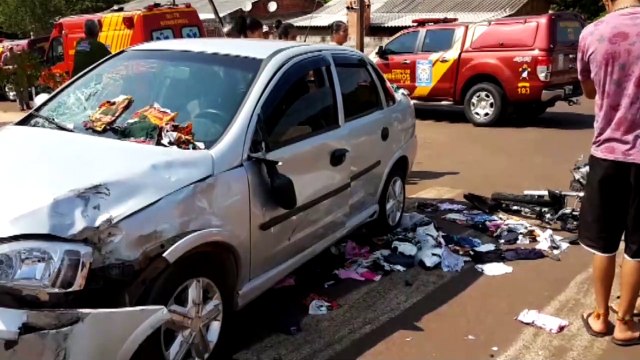 Motociclista tem lesões gravíssimas em acidente no Bairro Brasília
