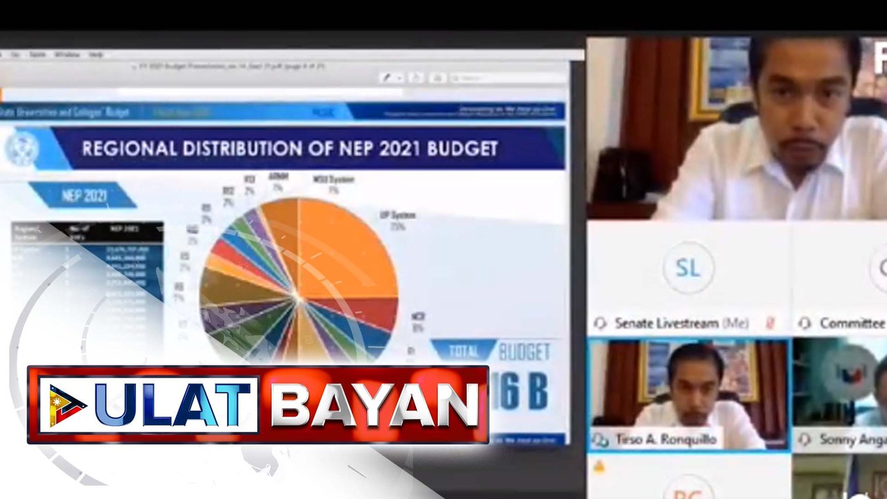 CHED, sumalang sa budget hearing sa Senado; Ilang senador, iginiit na dapat maging mas mahigpit ang CHED sa pagbibigay ng scholarship sa medical students