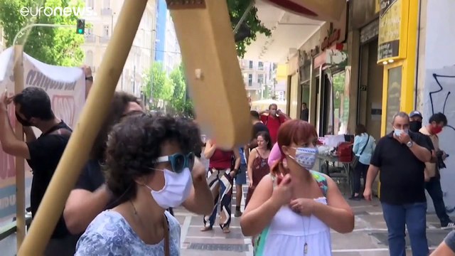 Διαμαρτυρία των καλλιτεχνών για τα νέα μέτρα στην Αττική