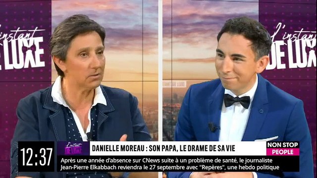 Danielle Moreau dans L'Instant de Luxe lundi 21 septembre 2020 évoque Cyril Hanouna - Non Stop People