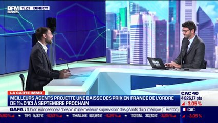 Thomas Lefebvre (Meilleursagents.com) : est-ce qu'on s'oriente vers une baisse de prix dans l'immobilier ? - 21/09
