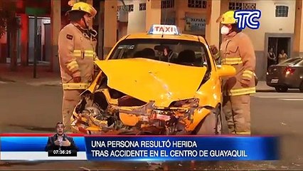 Terrible accidente de tránsito se registró en el centro de Guayaquil