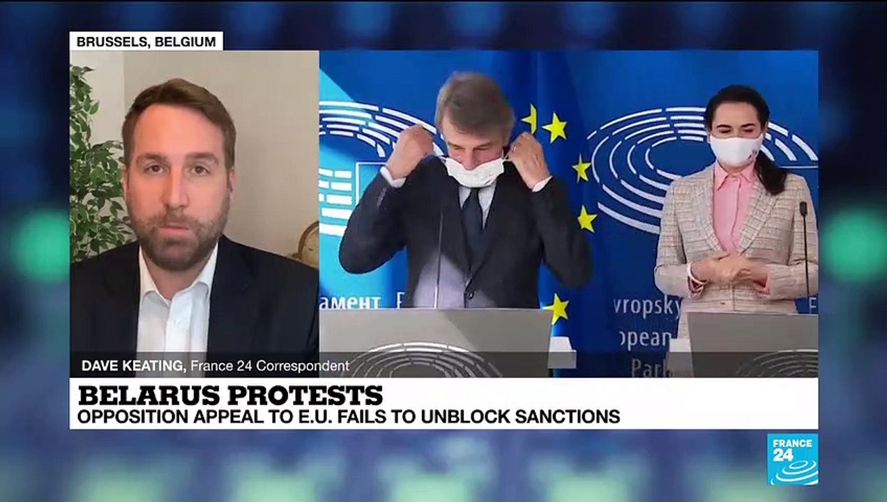 Belarus protests: Opposition appeal to EU fails to unblock sanctions