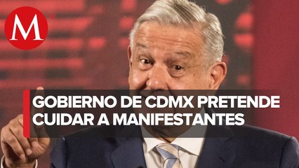 Frena no pasó al Zócalo para proteger Catedral: AMLO