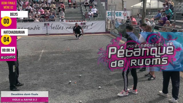 Demi-finale HATCHADOURIAN vs DELYS : International à pétanque de RUOMS septembre 2020