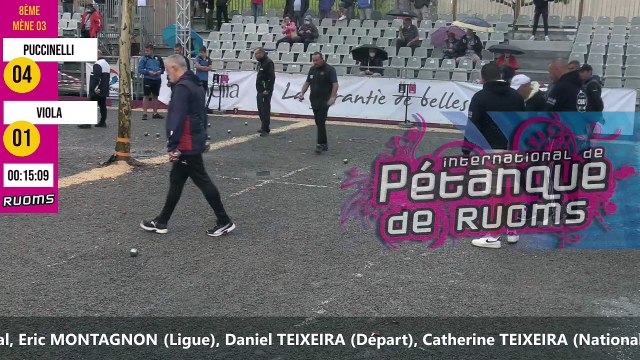 8e à suspense PUCCINELLI vs VIOLA : International à pétanque de RUOMS septembre 2020
