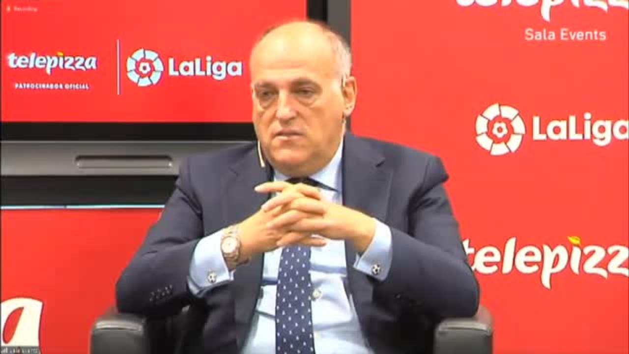 Javier Tebas: "Seguro que se acaba viendo LaLiga lunes y viernes"