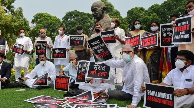 Opposition parties protest against farm bills: Genuine fight for farmers or vested political interests?