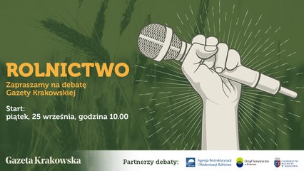 Sytuacja branży rolniczej w Małopolsce - oglądaj debatę Gazety Krakowskiej