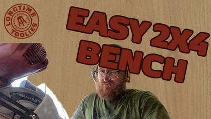 Longtime Toolies: How To Build A Simple But Beautiful Bench While Watching My Cheap-Ass Miter Saw Break