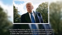 Donald Trump Nominating Amy Coney Barrett to Replace Ruth Bader Ginsburg