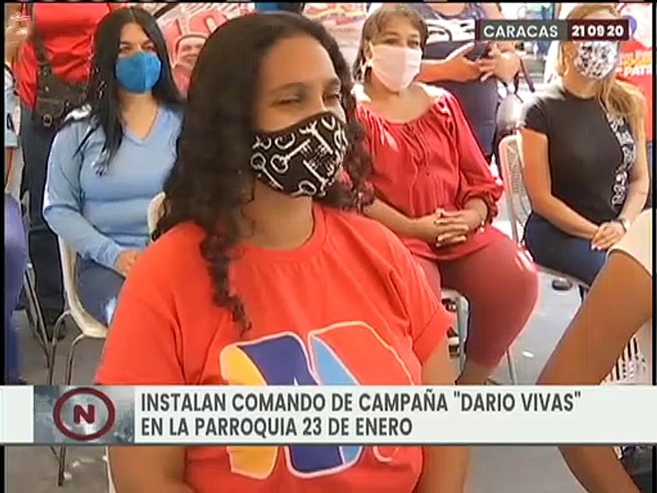 Instalan Comando de Campaña Darío Vivas en la parroquia 23 de Enero